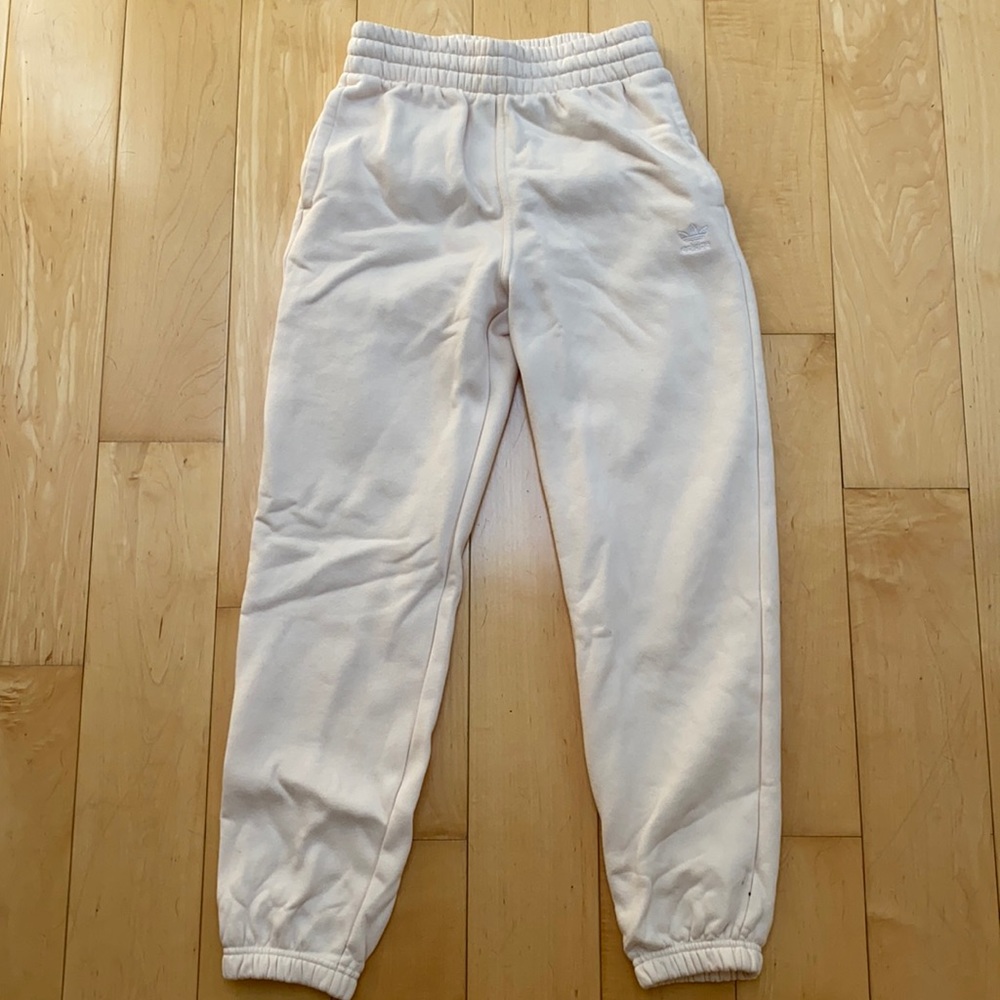 adidas cream joggers